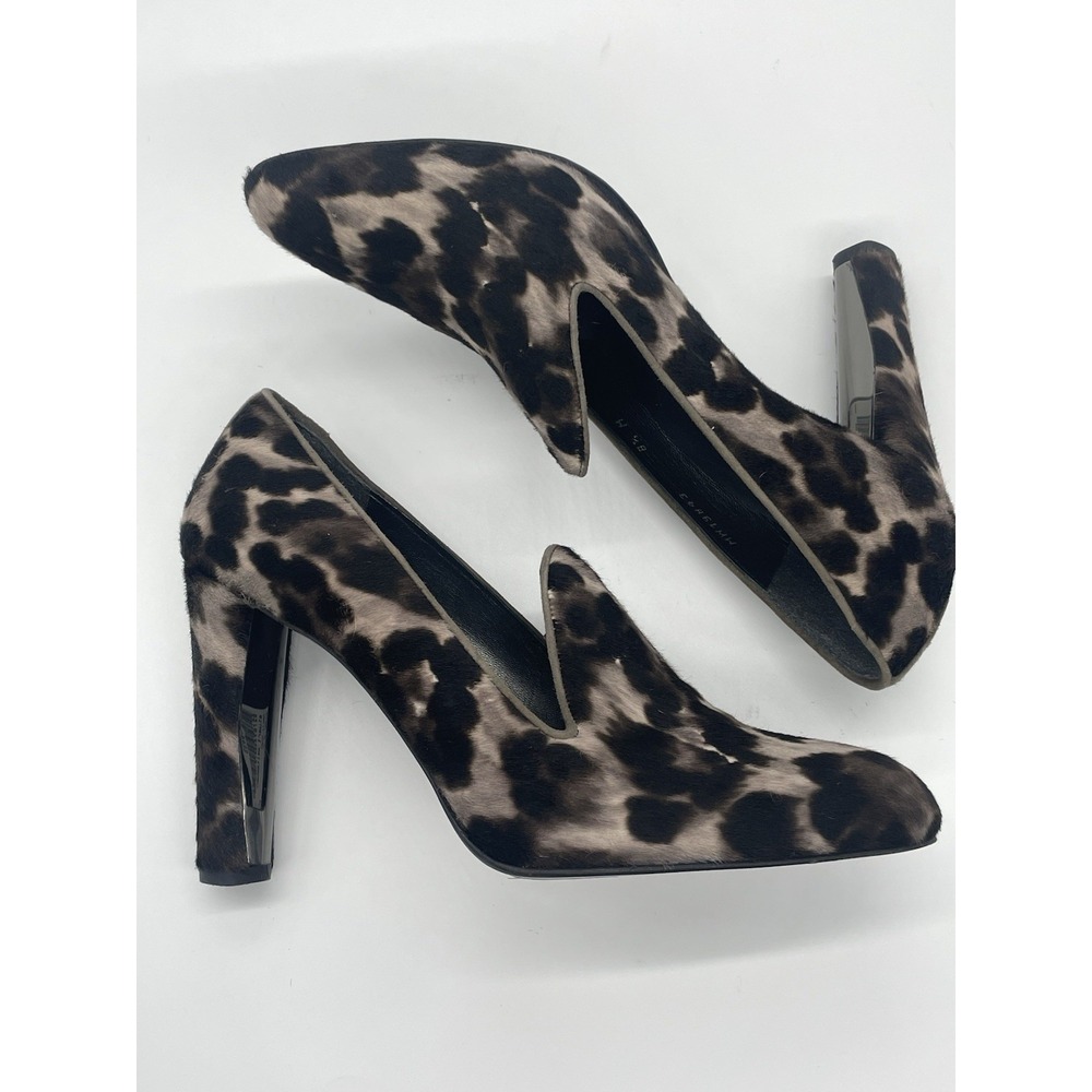 STUART WEITZMAN Women's Animal  Print Calf Hair Pumps Sz 8.5 Party Career‎ Shoes